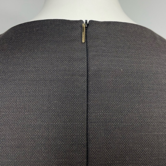 HUGO BOSS DOBINA Virgin Wool Shift Dress Belt Career Work Office Business 36 XS - Picture 7 of 16